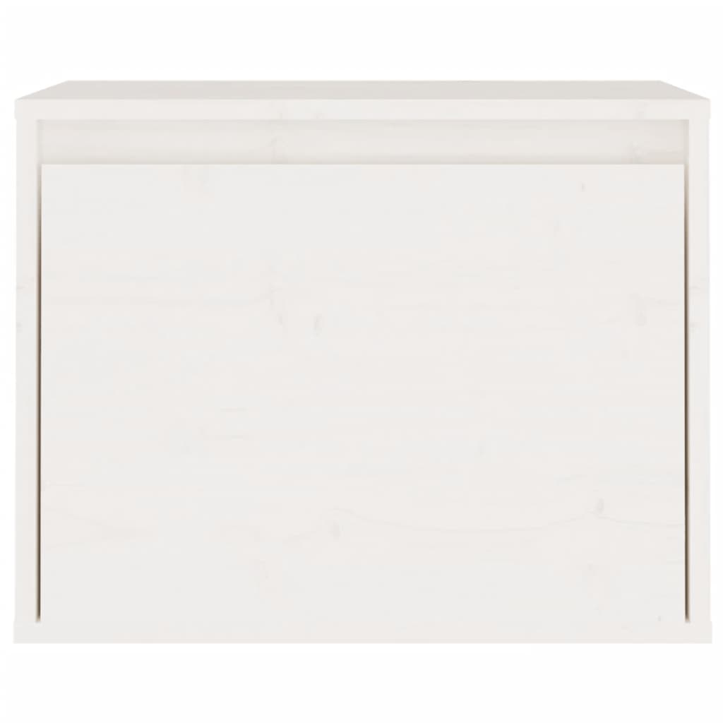TV Cabinets 7 pcs White Solid Wood Pine