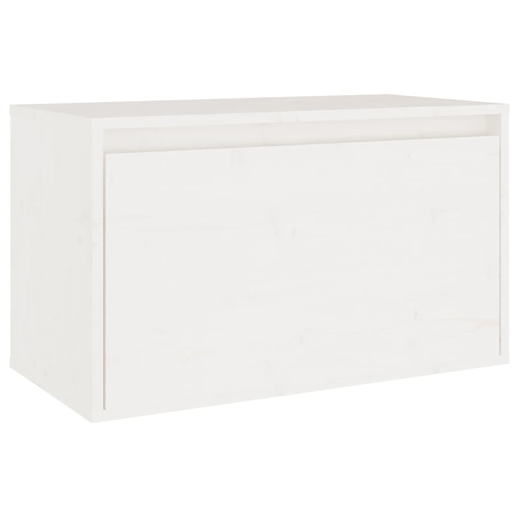 TV Cabinets 7 pcs White Solid Wood Pine