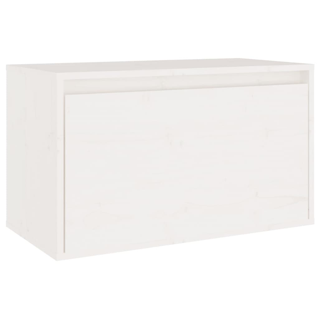 TV Cabinets 6 pcs White Solid Wood Pine