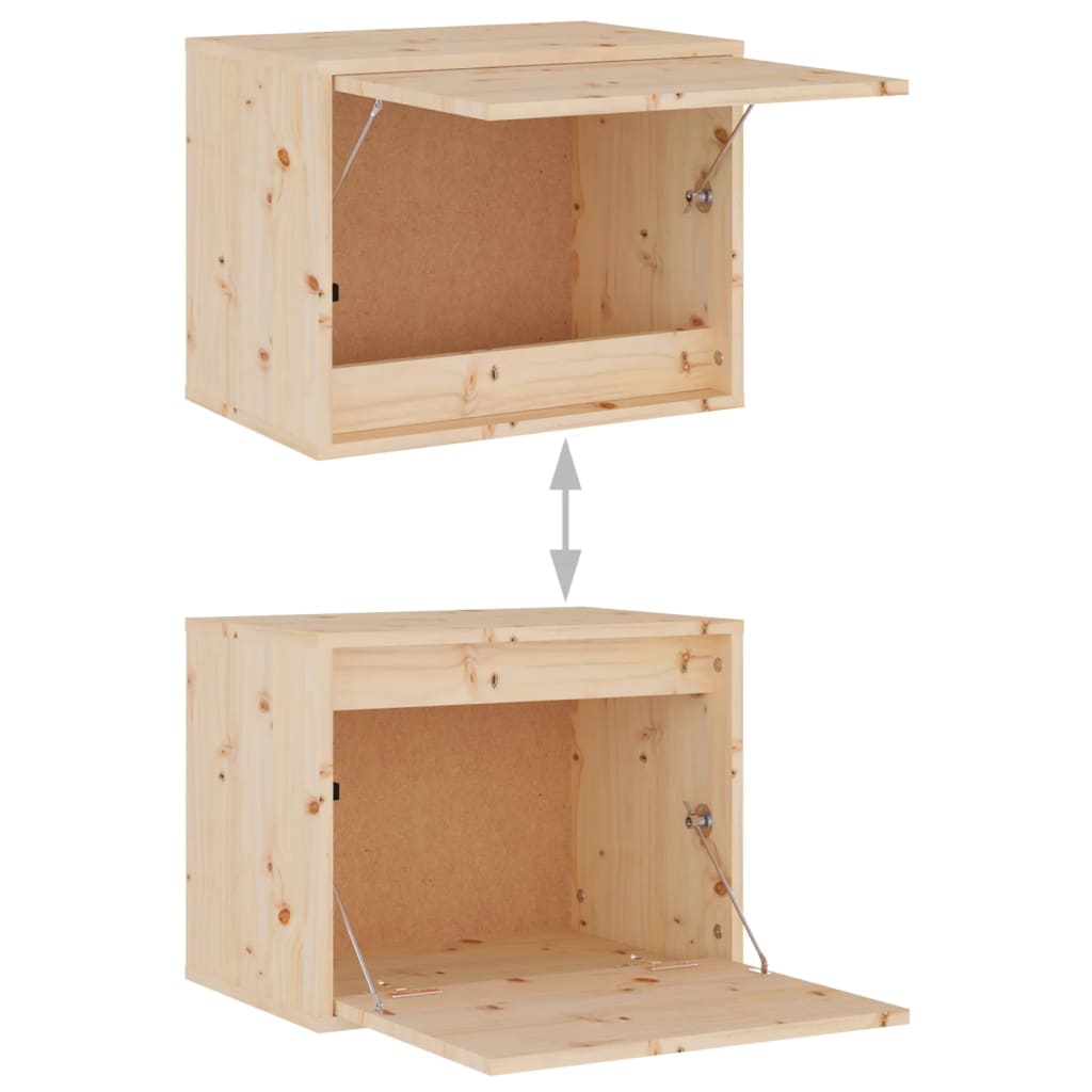 TV Cabinets 4 pcs Solid Wood Pine