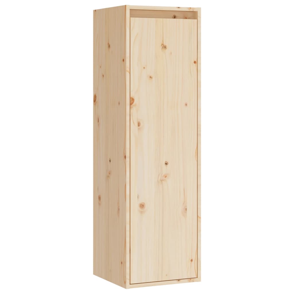 TV Cabinets 4 pcs Solid Wood Pine