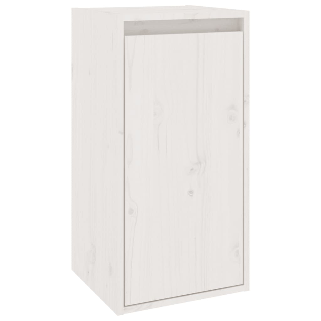 TV Cabinets 5 pcs White Solid Wood Pine