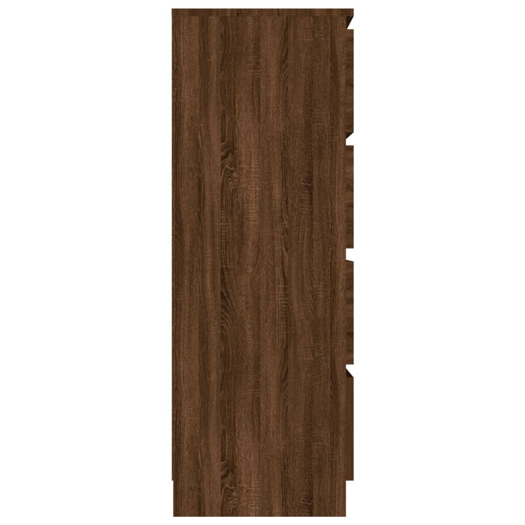 Sideboard Brown Oak 60x35x98.5 cm Engineered Wood