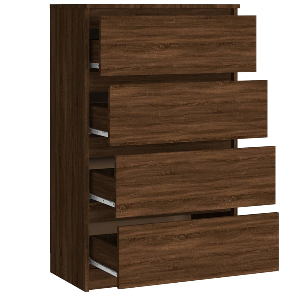 Sideboard Brown Oak 60x35x98.5 cm Engineered Wood