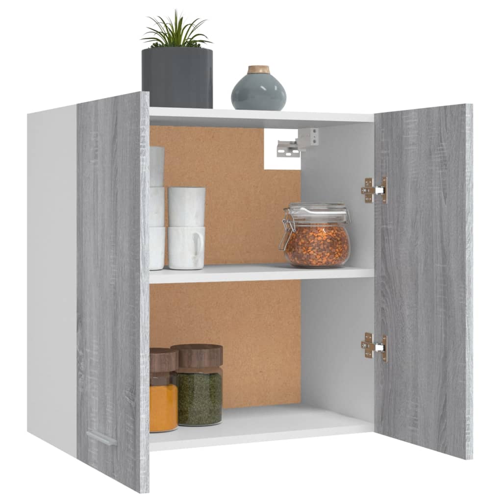 Hanging Cabinet Lyon Grey Sonoma 60x31x60 cm Engineered Wood
