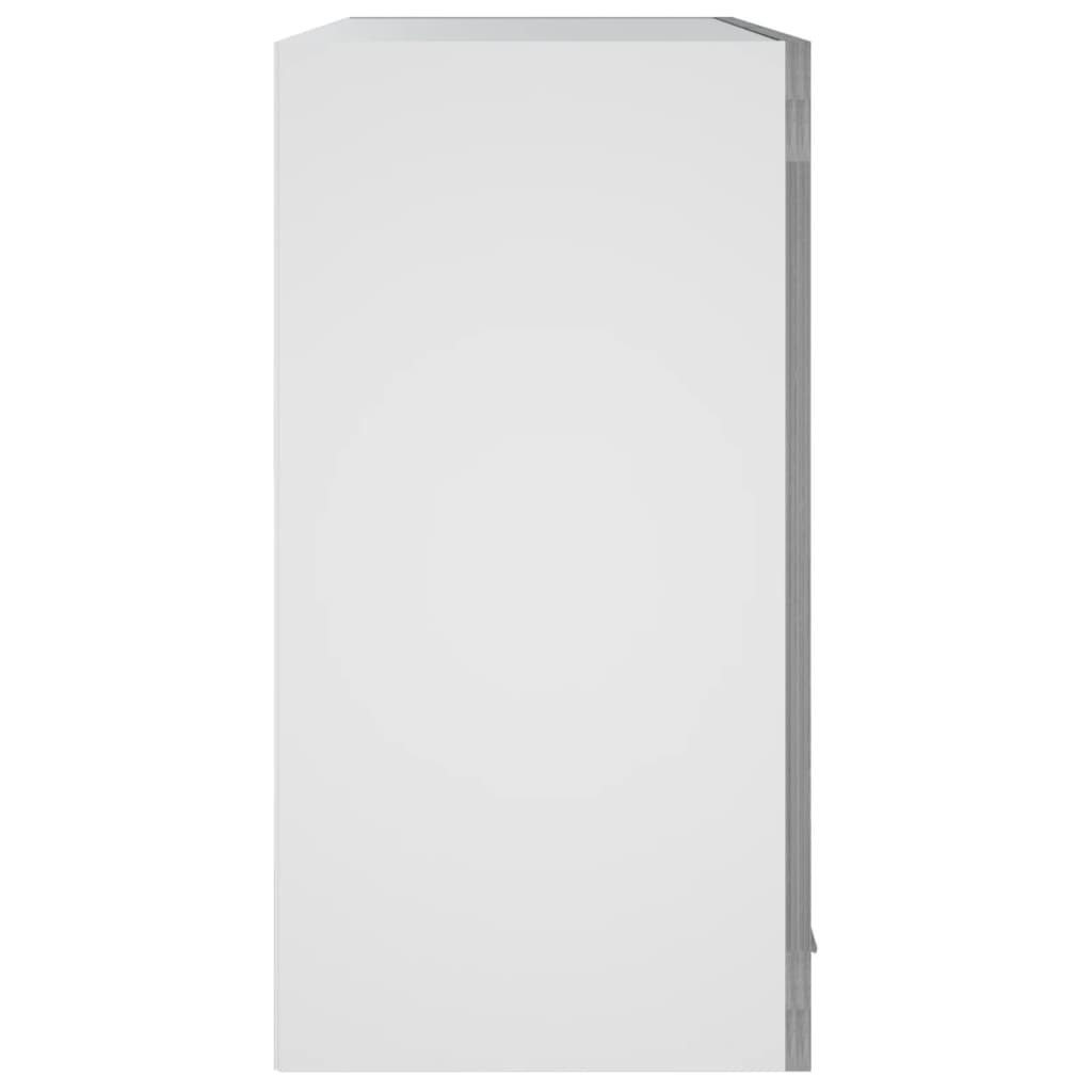 Hanging Glass Cabinet Lyon Grey Sonoma 60x31x60 cm Engineered Wood