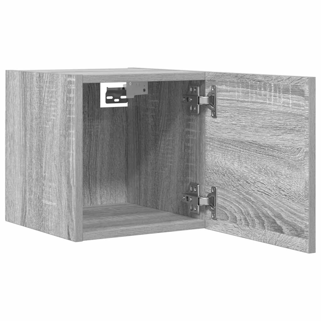 Wall Mounted TV Cabinet Grey Sonoma 30.5x30x30 cm