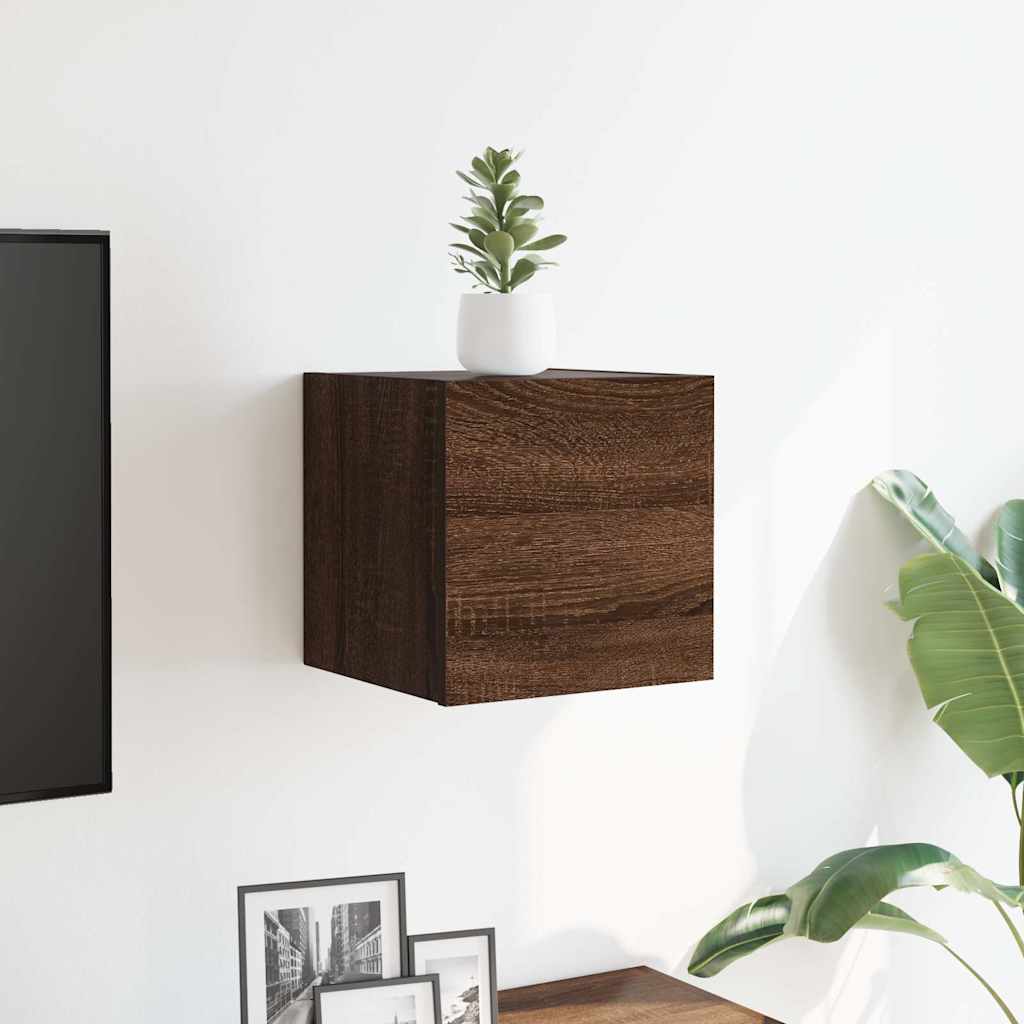 Wall Mounted TV Cabinet Brown Oak 30.5x30x30 cm