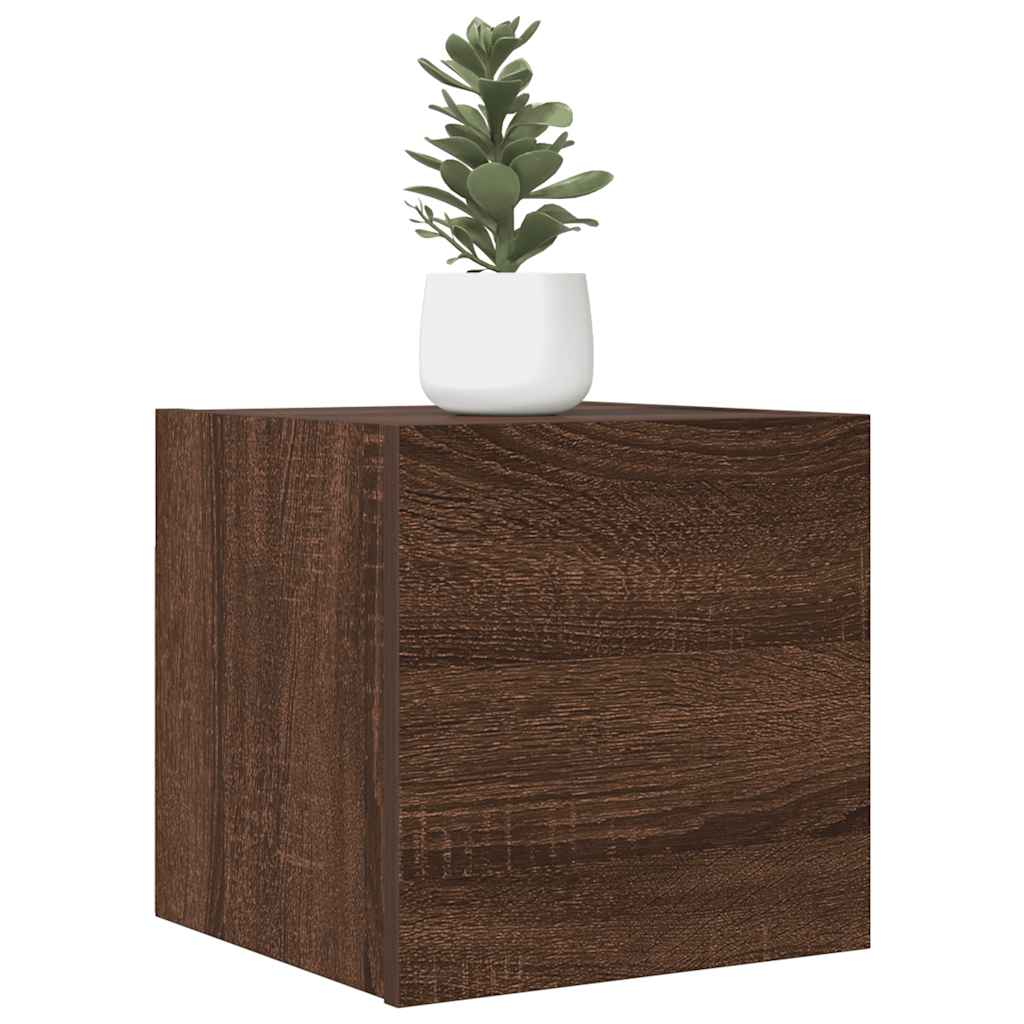 Wall Mounted TV Cabinet Brown Oak 30.5x30x30 cm