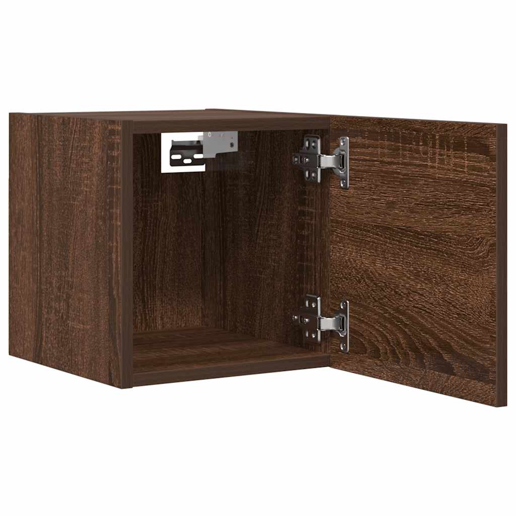 Wall Mounted TV Cabinet 2 pcs Brown Oak 30.5x30x30 cm