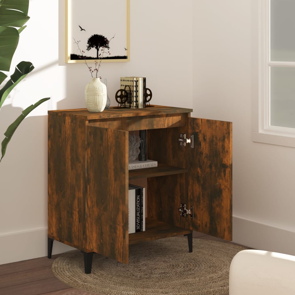 Sideboard Smoked Oak 60x35x70 cm Engineered Wood