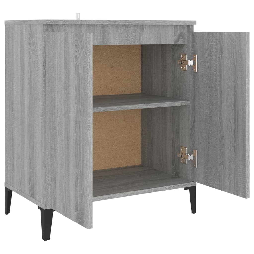 Sideboard Grey Sonoma 60x35x70 cm Engineered Wood