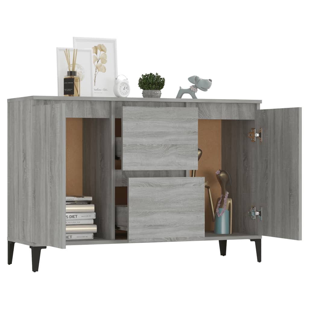 Sideboard Grey Sonoma 104x35x70 cm Engineered Wood
