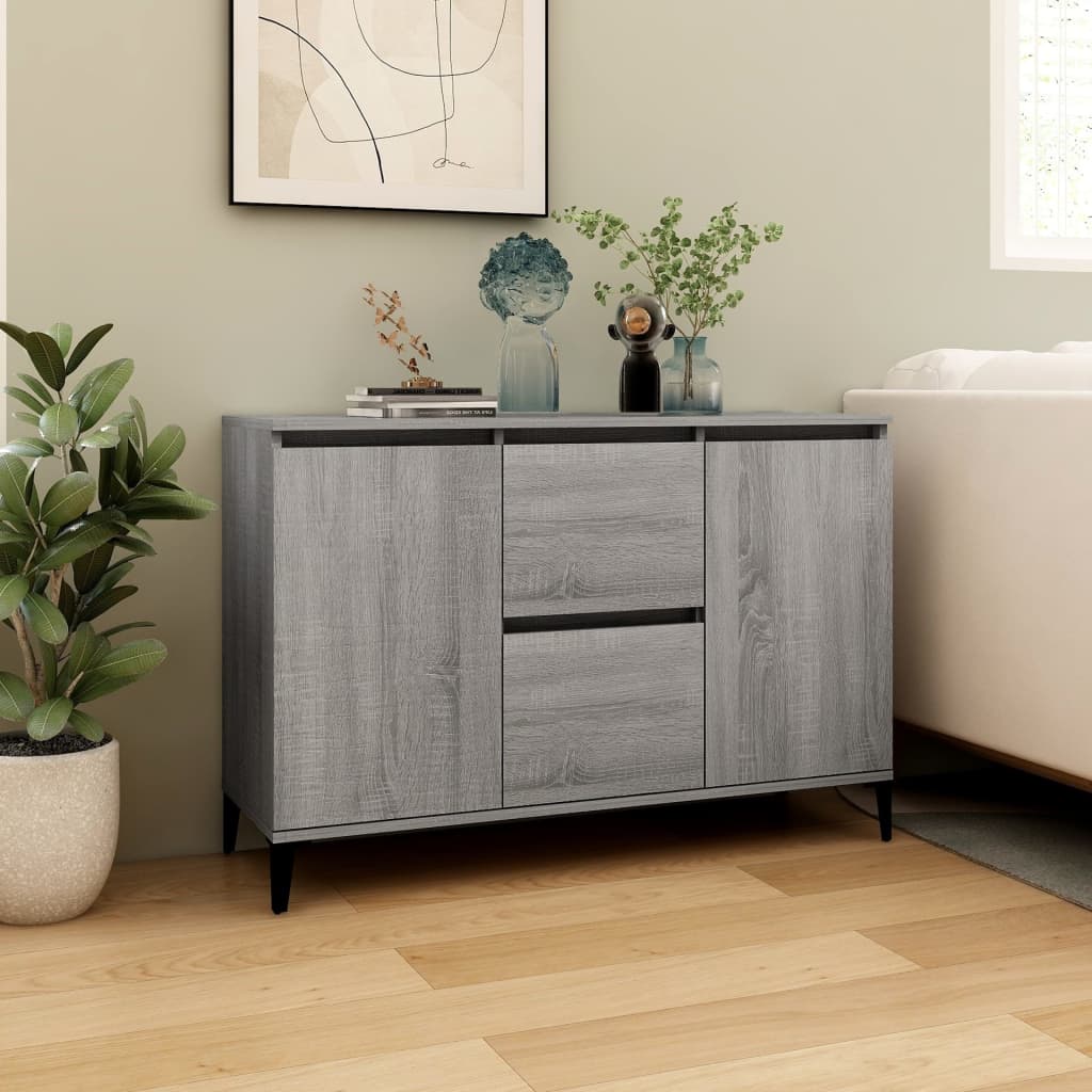 Sideboard Grey Sonoma 104x35x70 cm Engineered Wood