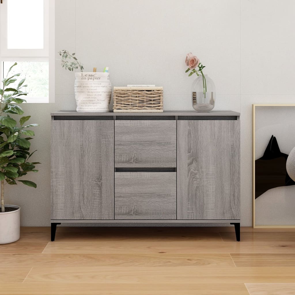 Sideboard Grey Sonoma 104x35x70 cm Engineered Wood