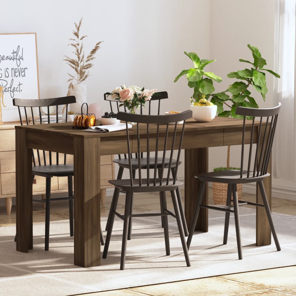 Modern Wooden 4 Person Dining Table Wood Dinner Kitchen Tables Sturdy