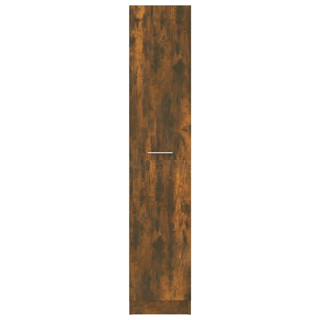 Apothecary Cabinet Smoked Oak 30x42.5x150 cm Engineered Wood