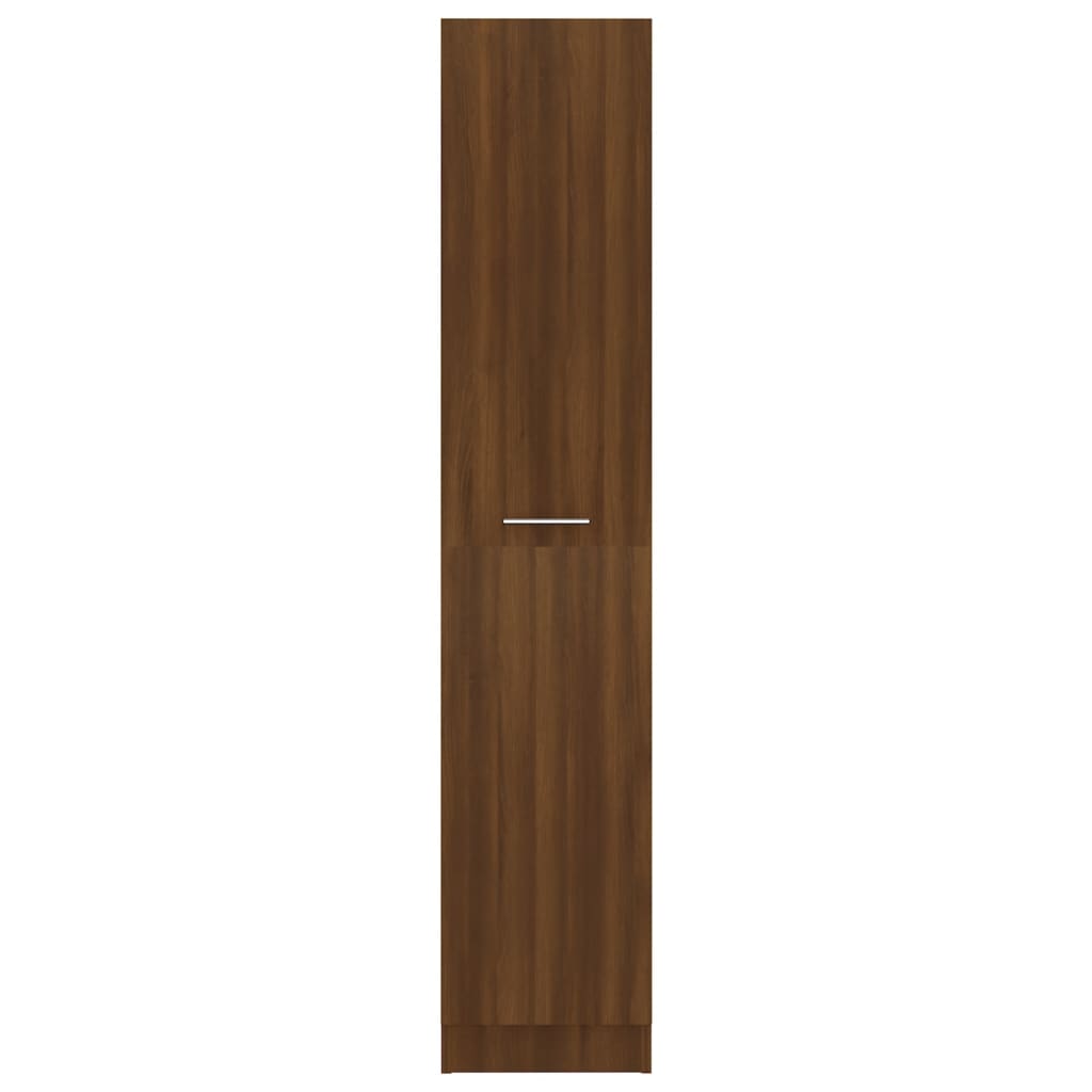 Apothecary Cabinet Brown Oak 30x42.5x150 cm Engineered Wood