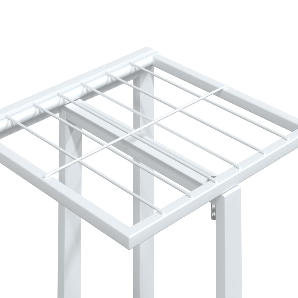 5-Floor Flower Stand With Wheels 44X23X100 Cm Iron