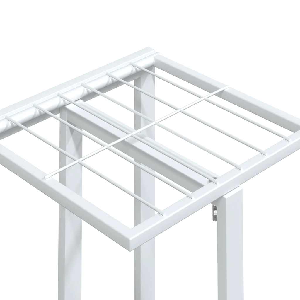 5-Floor Flower Stand With Wheels 44X23X100 Cm Iron