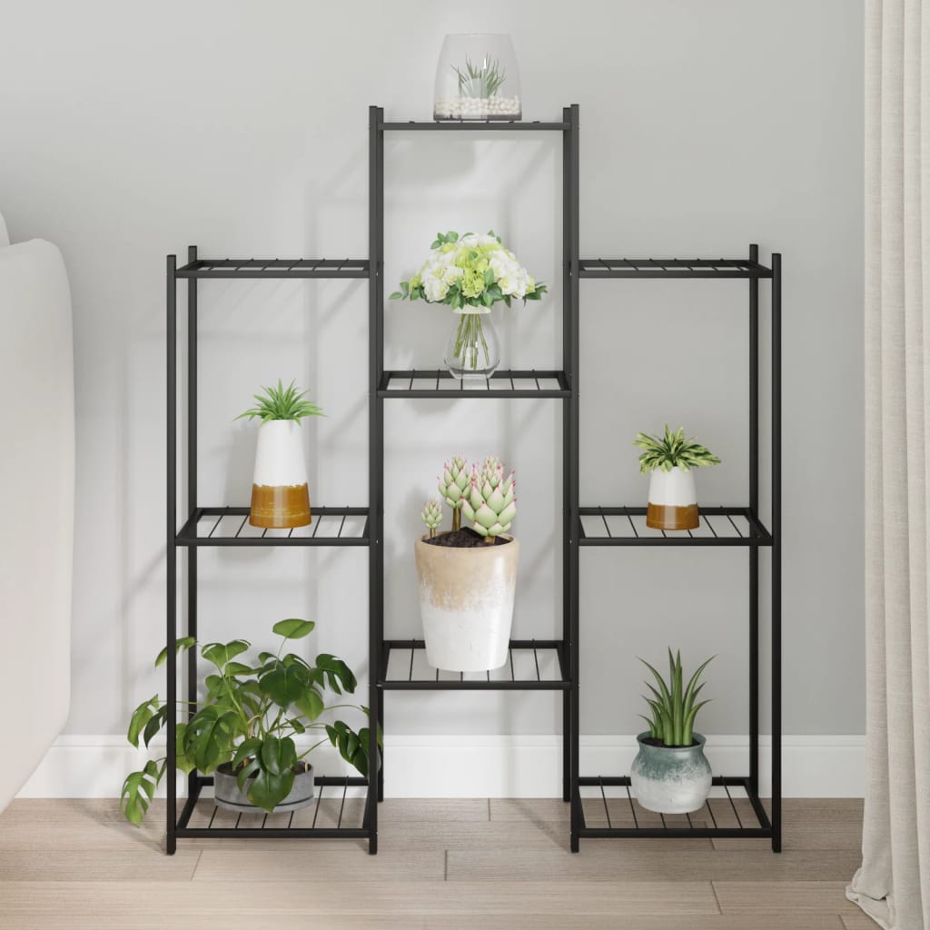 Flower Stand S 83X25X103.5 Cm Black Iron