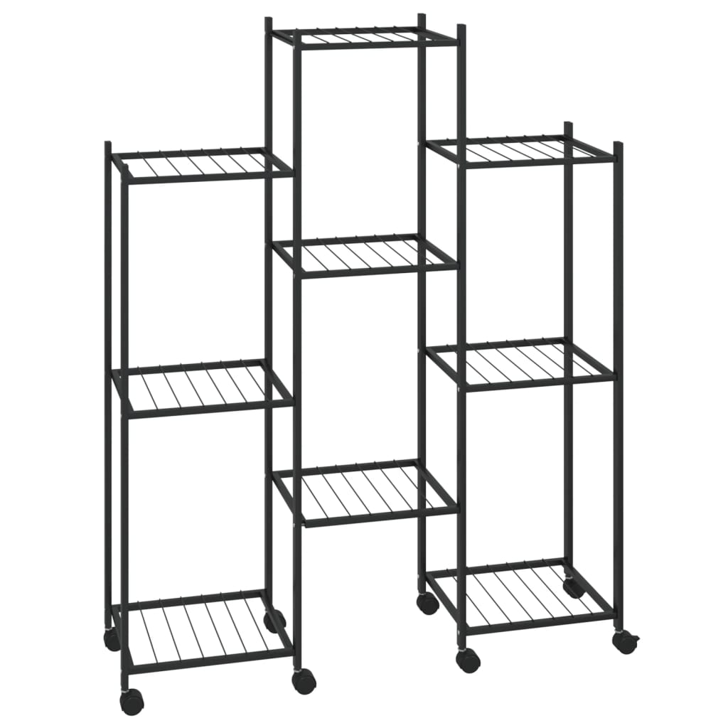 Flower Stand S 83X25X103.5 Cm Black Iron