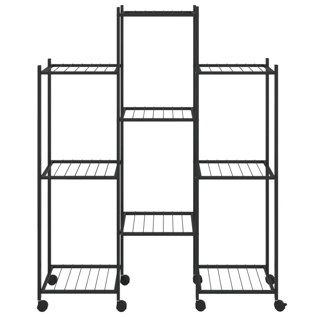 Flower Stand S 83X25X103.5 Cm Black Iron