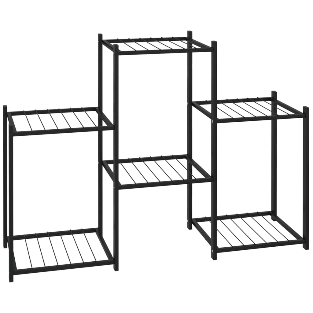 Flower Stand 83X25X60 Cm Black Iron