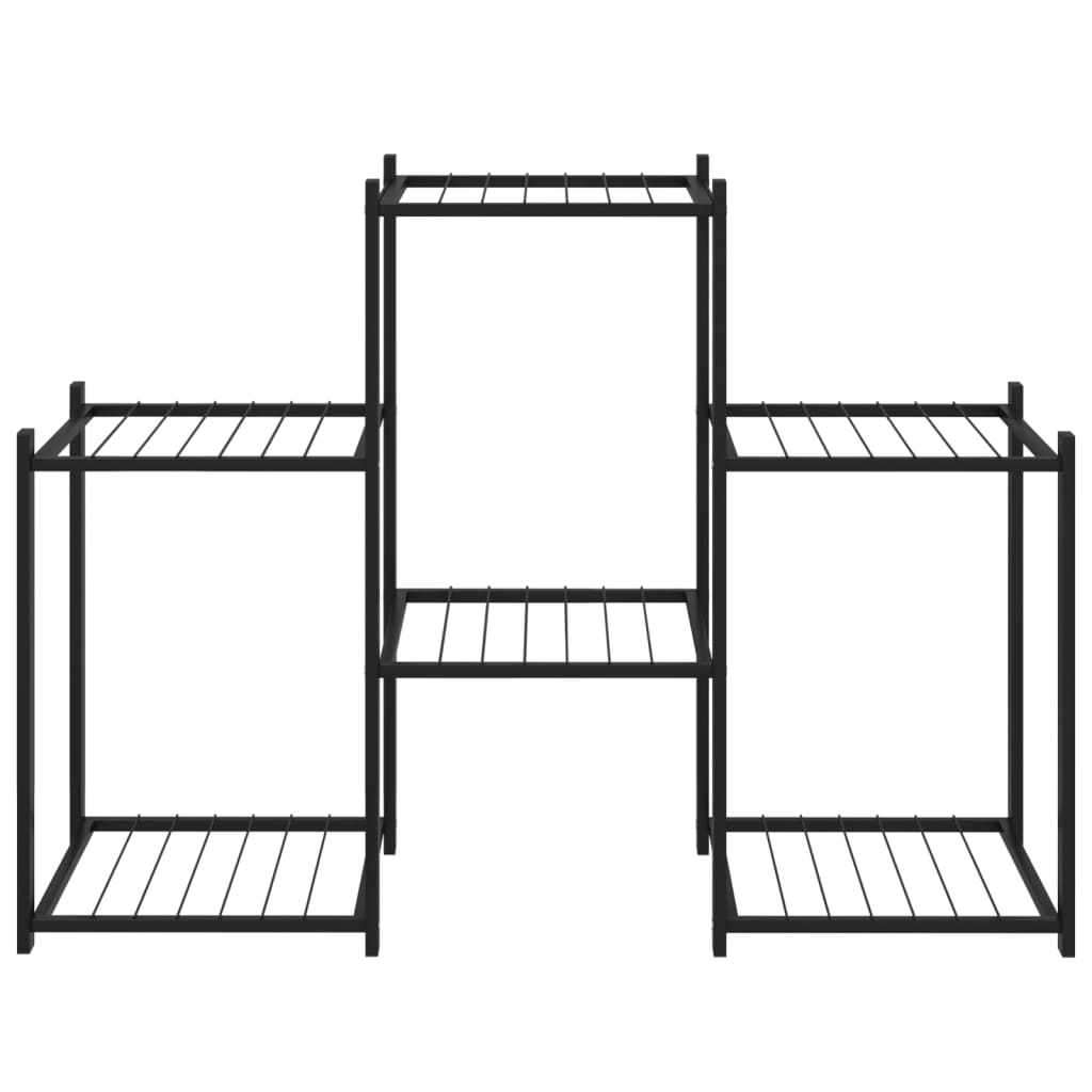 Flower Stand 83X25X60 Cm Black Iron