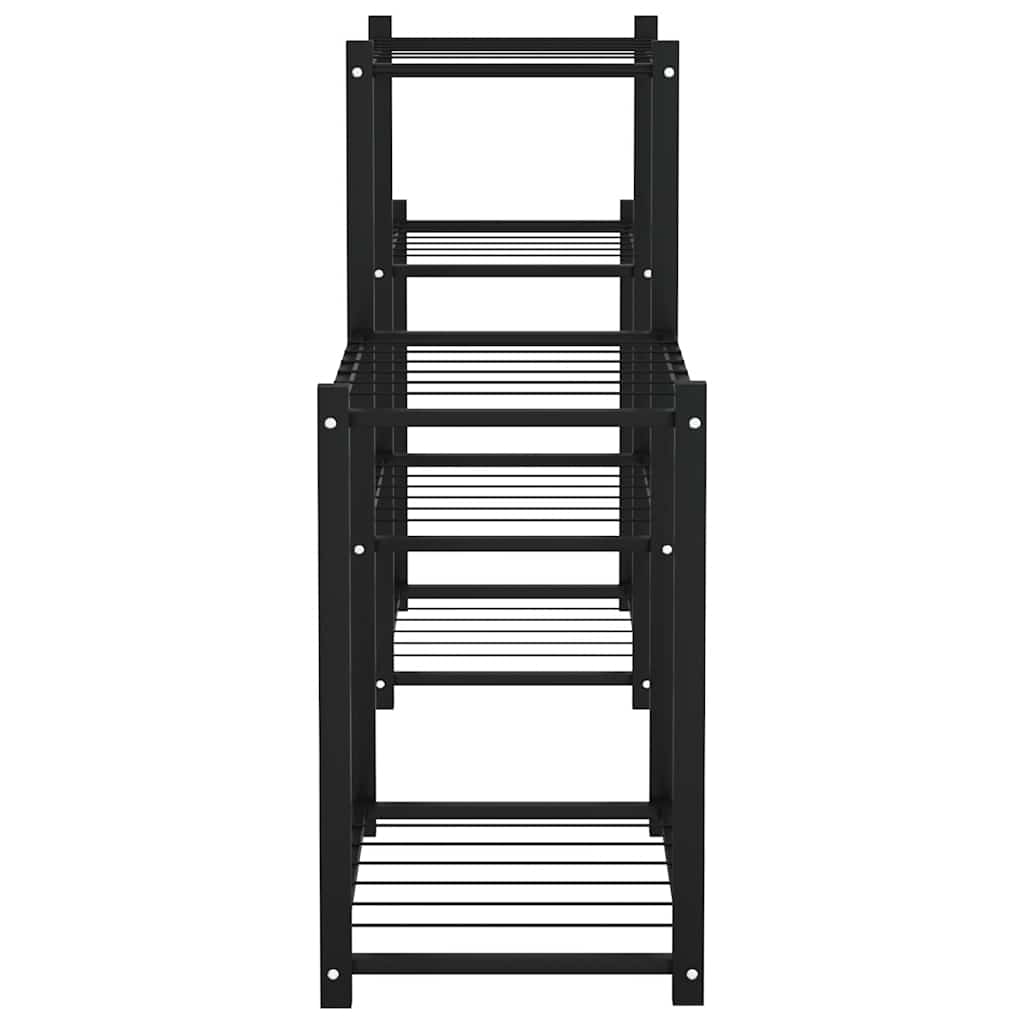 Flower Stand 83X25X60 Cm Black Iron