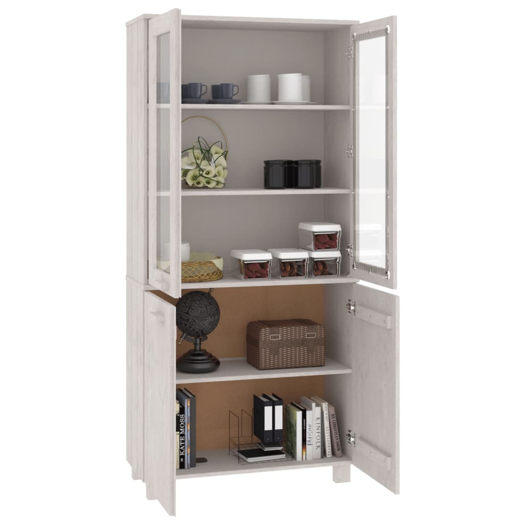 Highboard HAMAR Solid Wood Pine White