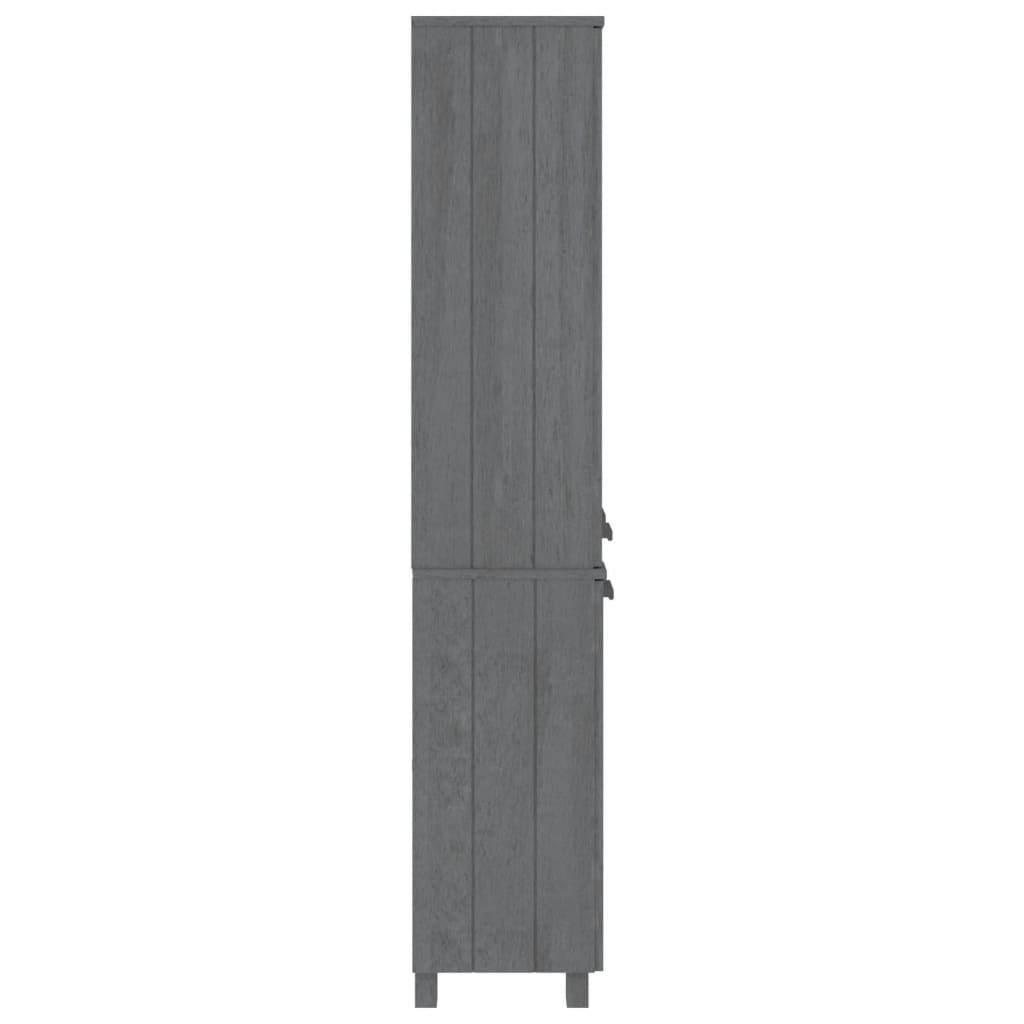 Highboard HAMAR Solid Wood Pine Dark Grey