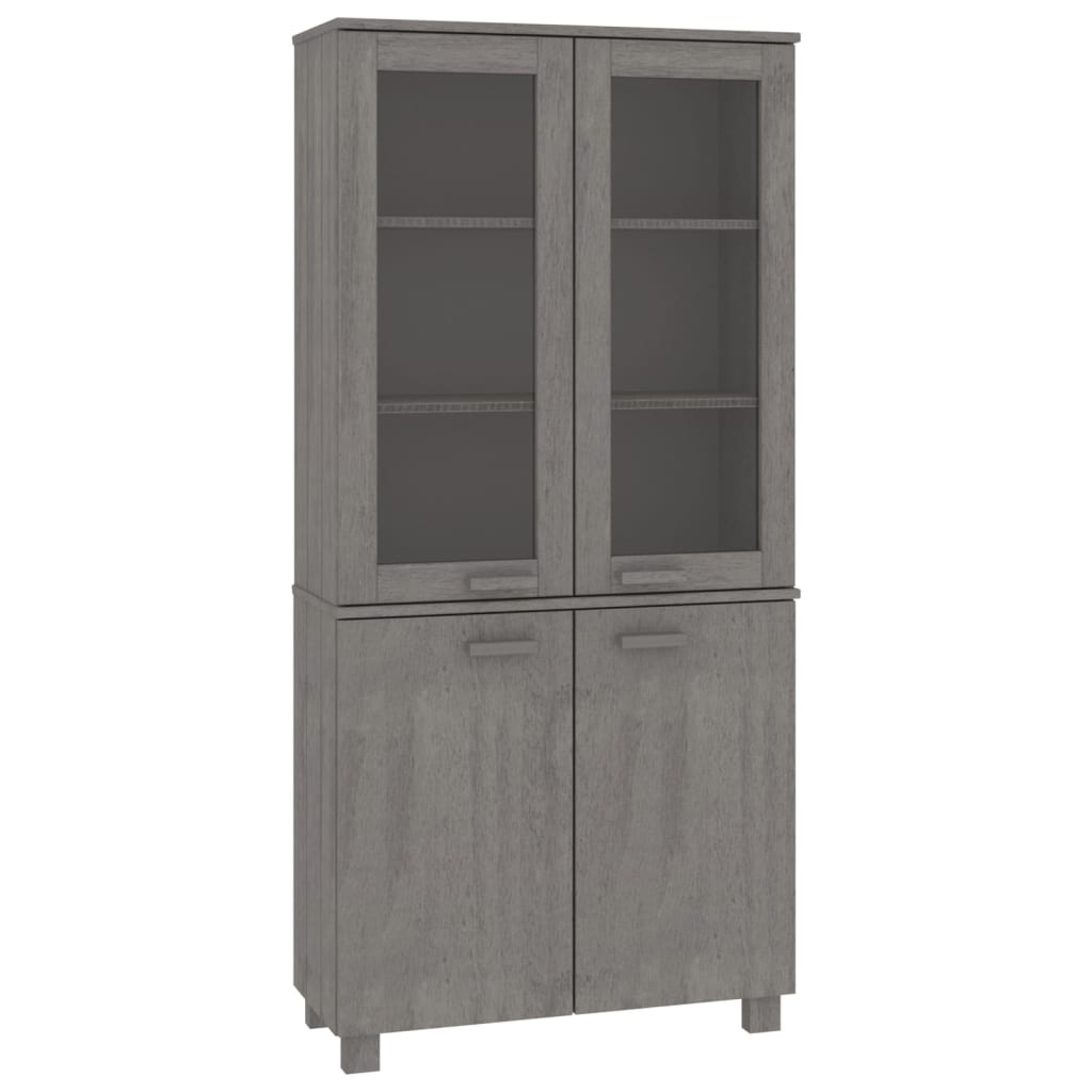 Highboard HAMAR Solid Wood Pine Light Grey