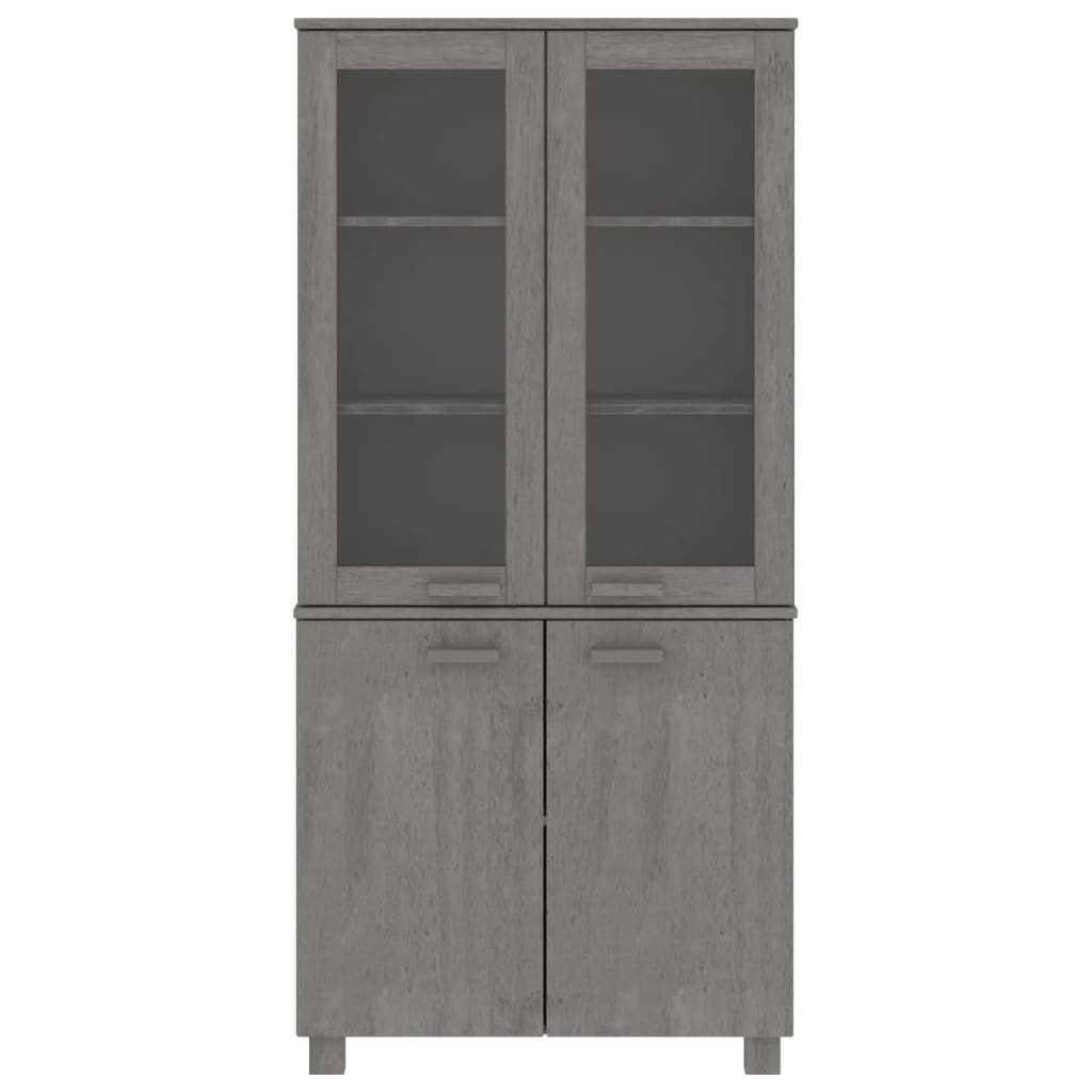 Highboard HAMAR Solid Wood Pine Light Grey