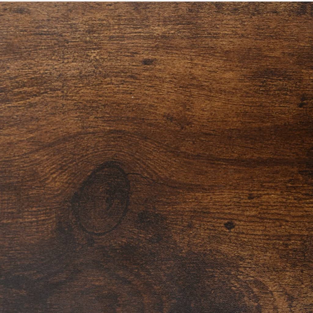 Shoe Cabinet Smoked Oak 59x17x169 cm Engineered Wood