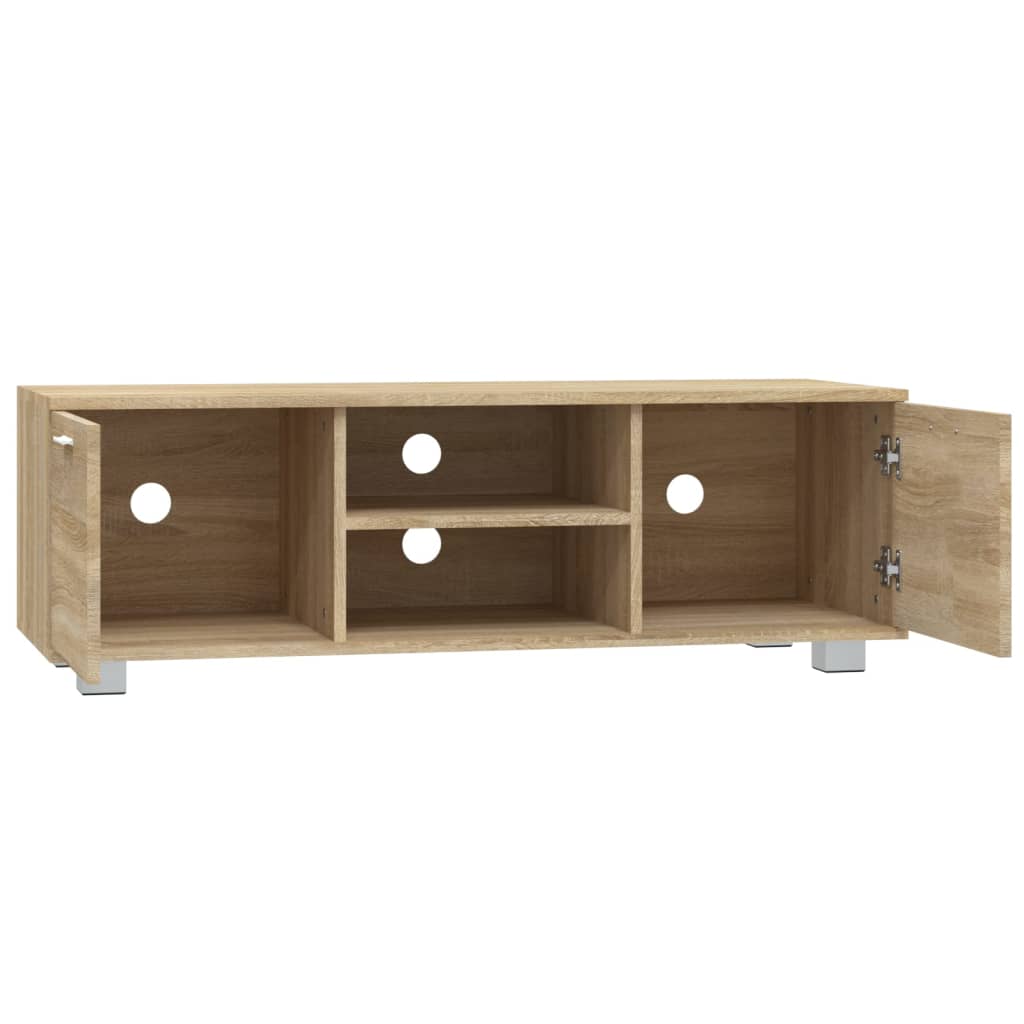 Modern Wooden 47 Inch TV Tele Stand Unit Cabinet With 2 Doors & Open Storage