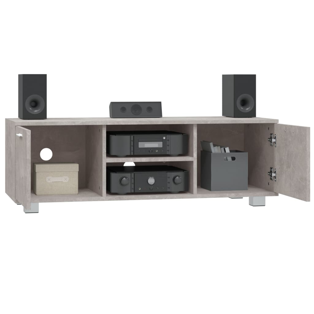 Modern Wooden 47 Inch TV Tele Stand Unit Cabinet With 2 Doors & Open Storage