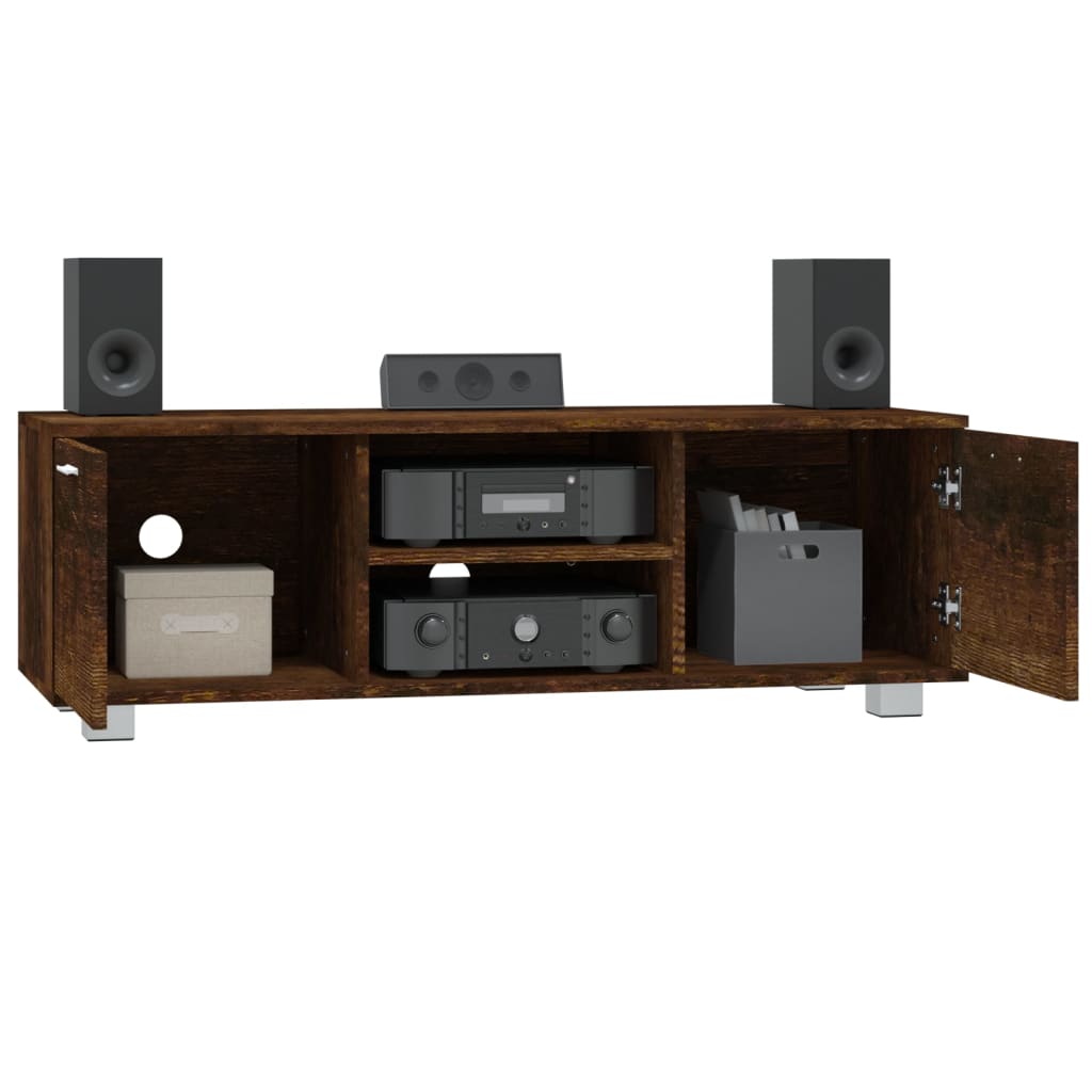 Modern Wooden 47 Inch TV Tele Stand Unit Cabinet With 2 Doors & Open Storage