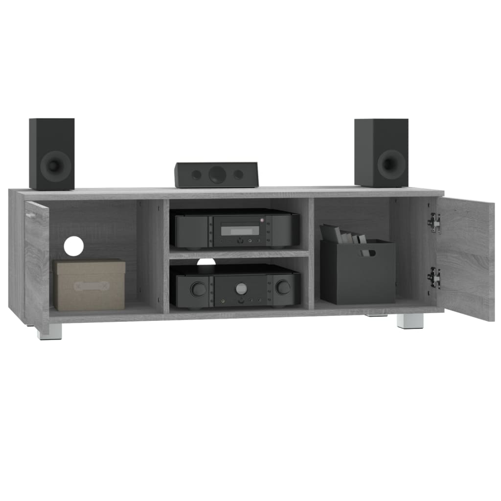Modern Wooden 47 Inch TV Tele Stand Unit Cabinet With 2 Doors & Open Storage