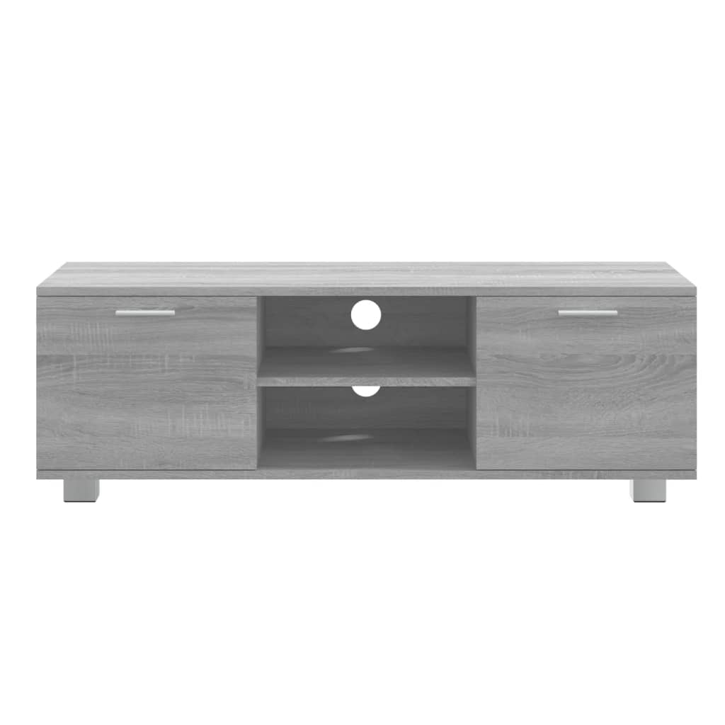 Modern Wooden 47 Inch TV Tele Stand Unit Cabinet With 2 Doors & Open Storage