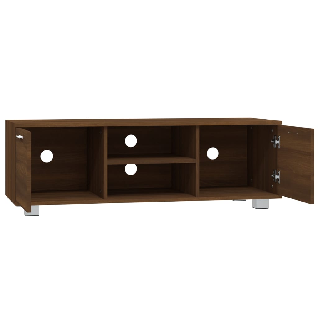 Modern Wooden 47 Inch TV Tele Stand Unit Cabinet With 2 Doors & Open Storage