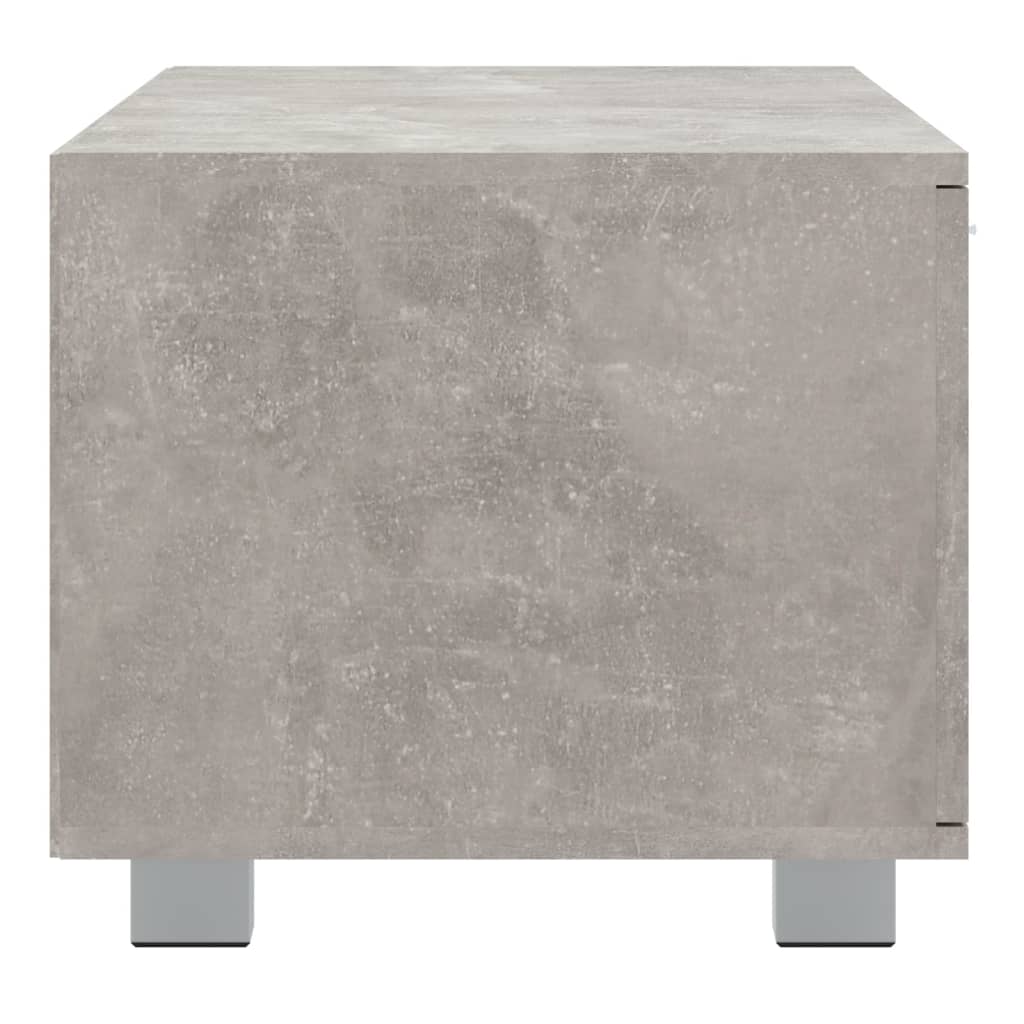 TV Cabinet Concrete Grey 140x40.5x35 cm Engineered Wood