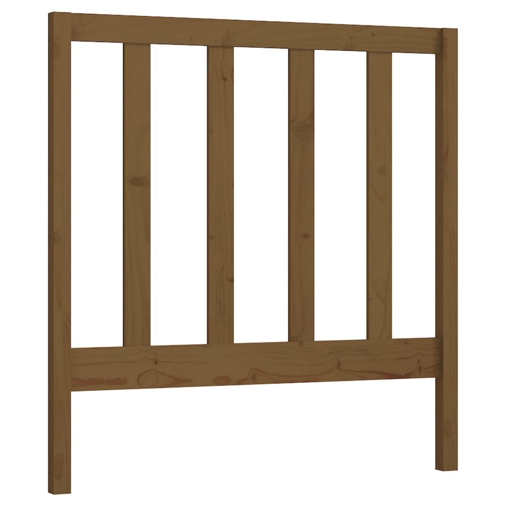 Bed Headboard Honey Brown 81x4x100 cm Solid Wood Pine