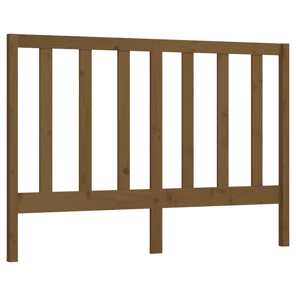 Bed Headboard Honey Brown 156x4x100 cm Solid Wood Pine