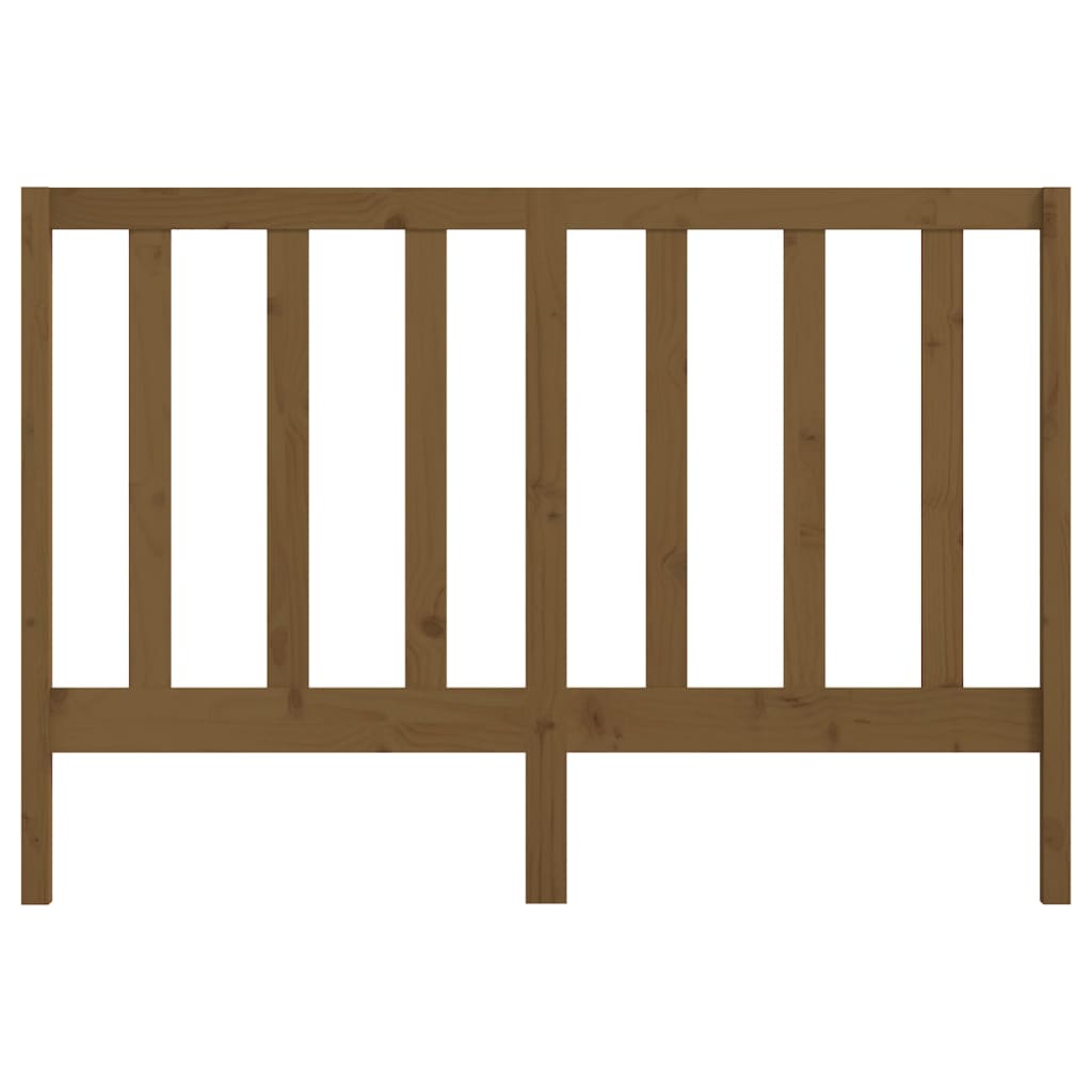 Bed Headboard Honey Brown 166x4x100 cm Solid Wood Pine