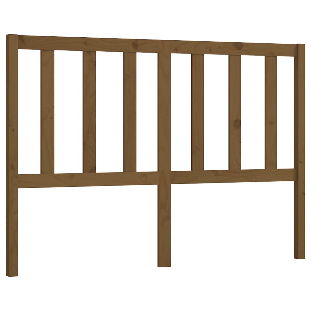 Bed Headboard Honey Brown 146x4x100 cm Solid Wood Pine