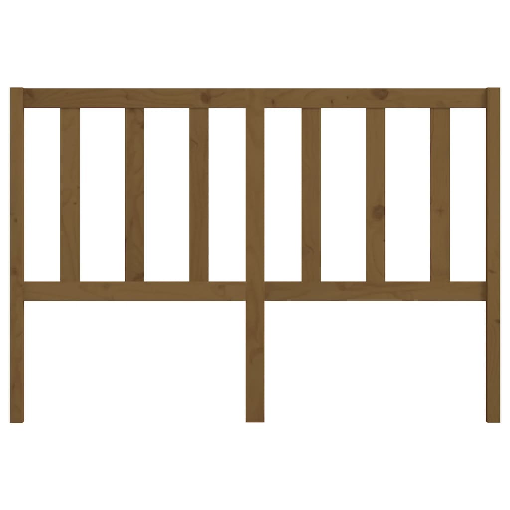 Bed Headboard Honey Brown 146x4x100 cm Solid Wood Pine