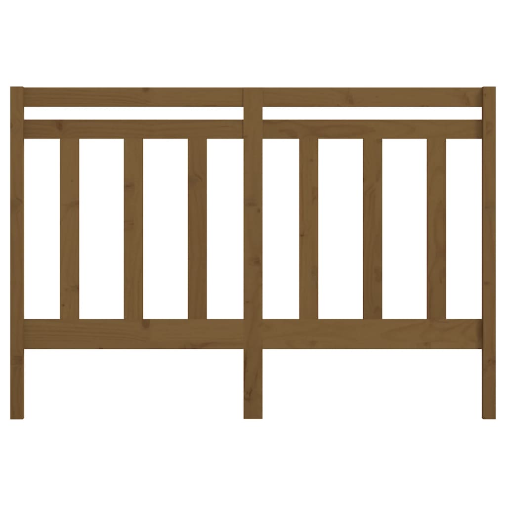 Bed Headboard Honey Brown 146x4x100 cm Solid Wood Pine