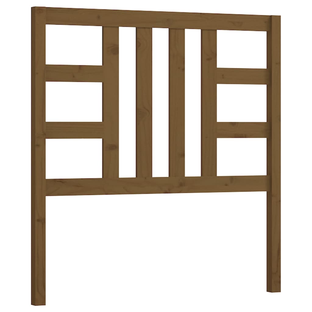 Bed Headboard Honey Brown 106x4x100 cm Solid Wood Pine