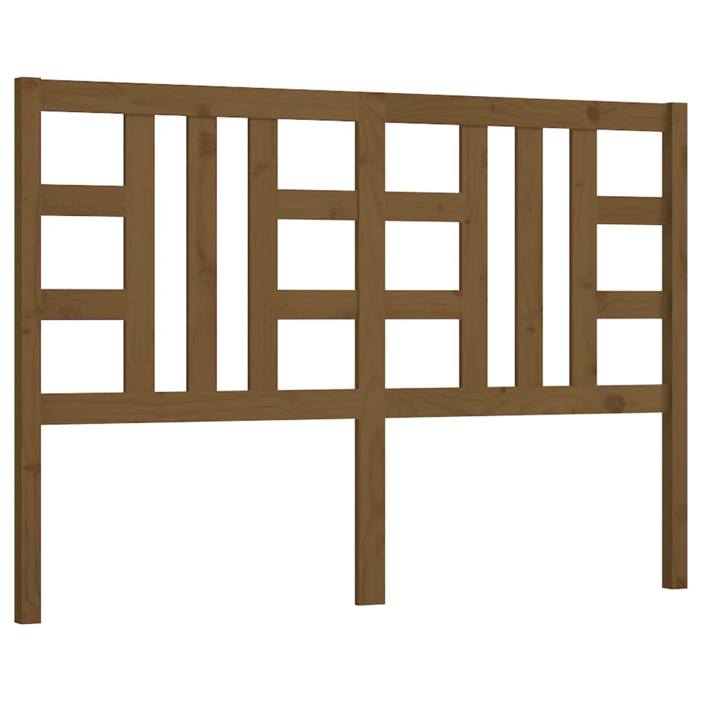 Bed Headboard Honey Brown 166x4x100 cm Solid Wood Pine